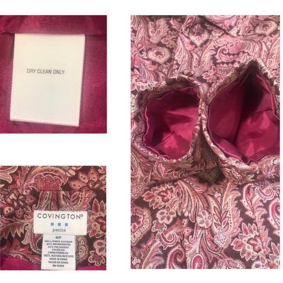 The Paisley Pink & Taupe COVINGTON Blazer 6P - Picture 7 of 8
